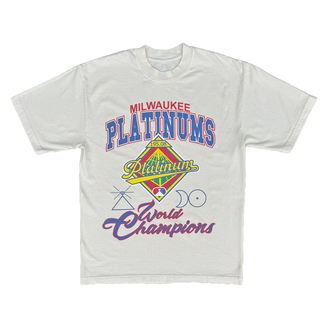 Milwaukee Platinums World Champions Tee Creme