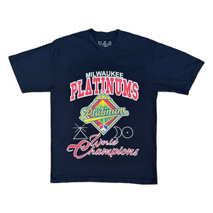 Milwaukee Platinums World Champions Tee Navy