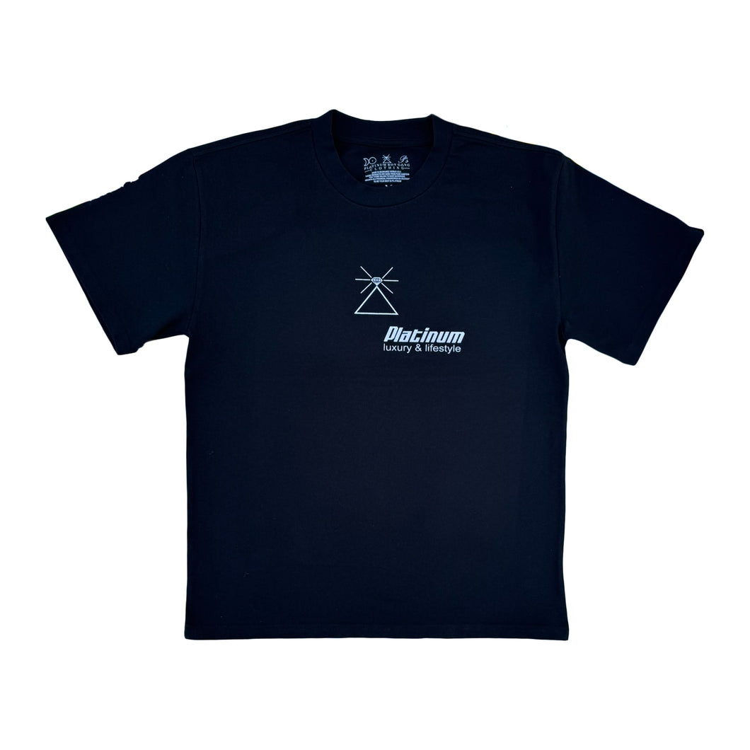 Platinum Luxury & Lifestyle Black Tee