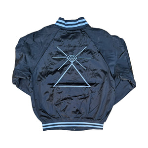 Milwaukee Platinum P's Satin Baseball Jacket Black