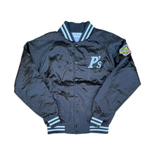 Load image into Gallery viewer, Milwaukee Platinum P&#39;s Satin Baseball Jacket Black
