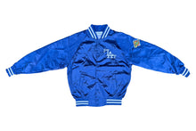 Load image into Gallery viewer, Milwaukee Platinums Satin Baseball Jacket Royal
