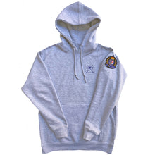 Load image into Gallery viewer, PL△TINUM GREY HE△THER &amp; ROY△L HOODIE
