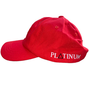 PL△TINUM RED & BLACK 2 TONE HAT